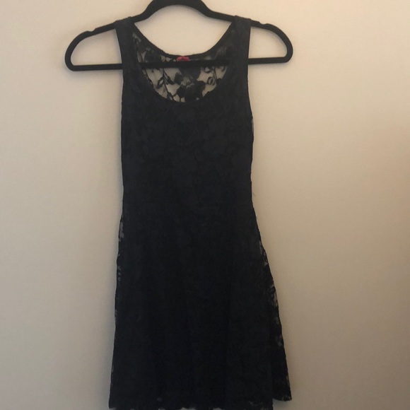 Black Lace Party Dress - Picture 1 of 4